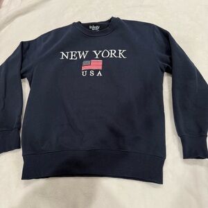 NFINITY Dark Blue New York USA Crewneck Sweater